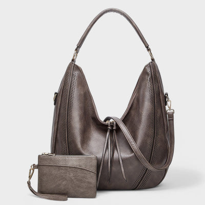 Nora. - Borsa Hobo Bohemien con Portafoglio