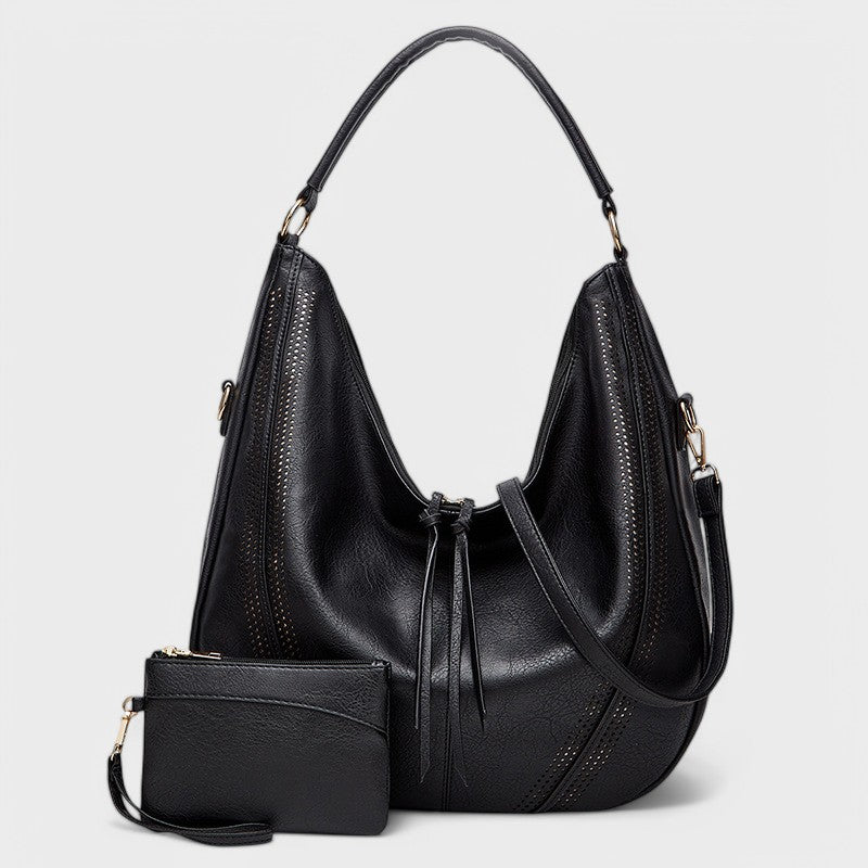 Nora. - Borsa Hobo Bohemien con Portafoglio