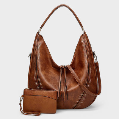 Nora. - Borsa Hobo Bohemien con Portafoglio