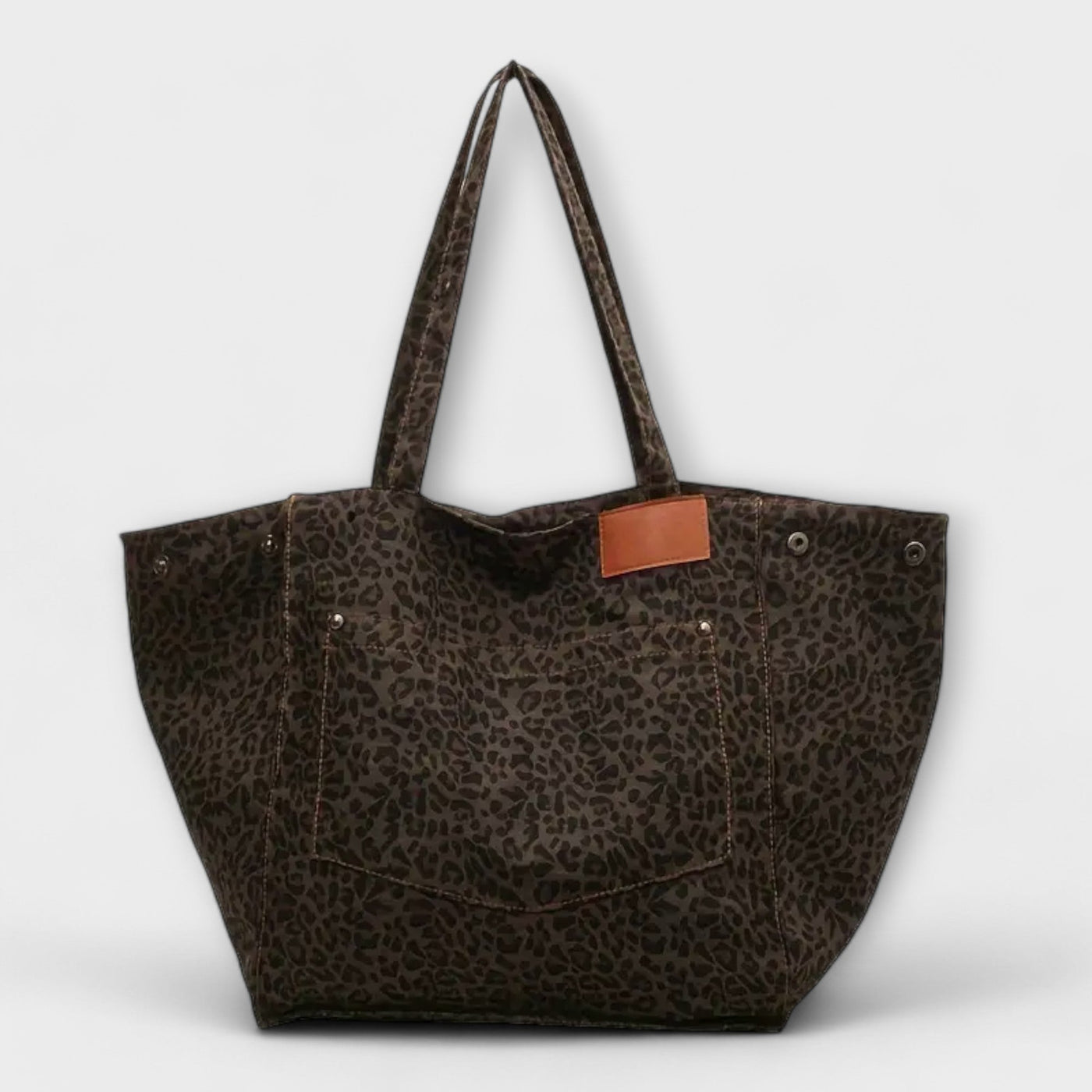 Nora. - Elegante borsa a tracolla con motivo leopardato