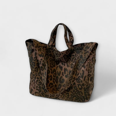 Nora. - Borsa alla moda con stampa leopardata