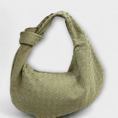 Nora. -Grande borsa a tracolla intrecciata da donna