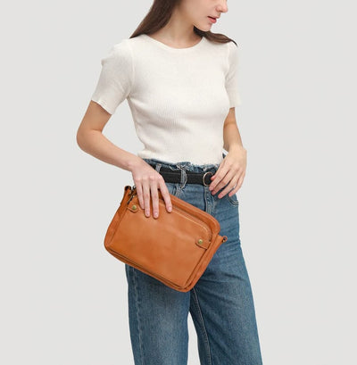 Nora. - Elegante borsa a tracolla a tre strati