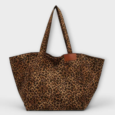 Nora. - Elegante borsa a tracolla con motivo leopardato