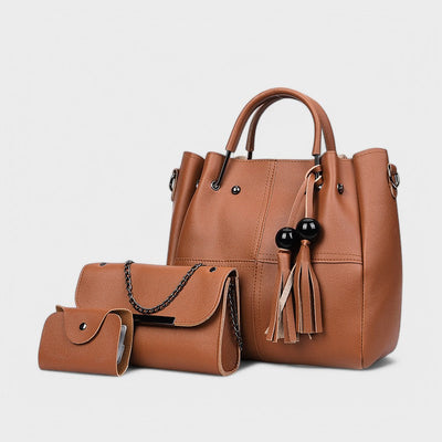 Nora. - Set di borse alla moda in 3 pezzi con frange