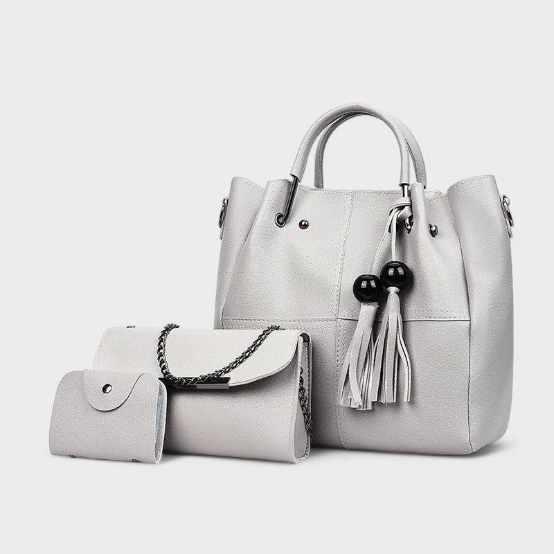 Nora. - Set di borse alla moda in 3 pezzi con frange
