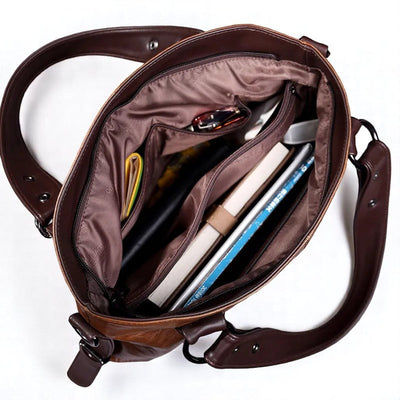 Nora. - Borsa tote in morbida pelle raffinata