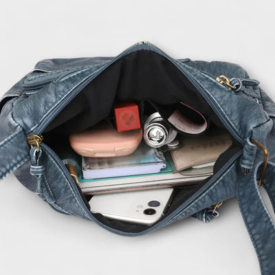 Nora. - Borsa in pelle della vecchia scuola