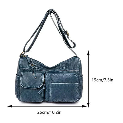 Nora. - Borsa in pelle della vecchia scuola