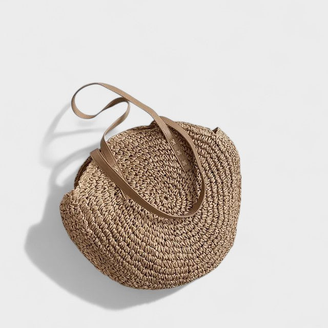Nora. – Borsa da spiaggia intrecciata a mano