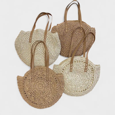 Nora. – Borsa da spiaggia intrecciata a mano