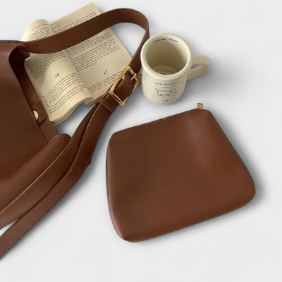 Nora. – Elegante borsa a spalla in pelle