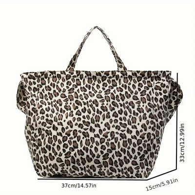 Nora. - Borsa elegante con motivo leopardato