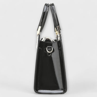 Nora. - Borsa a mano con motivo coccodrillo lucido