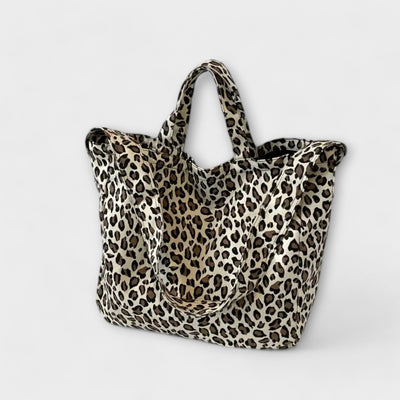 Nora. - Borsa alla moda con stampa leopardata