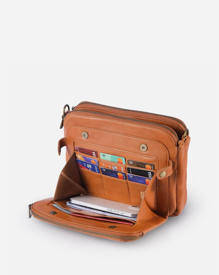 Nora. - Elegante borsa a tracolla a tre strati